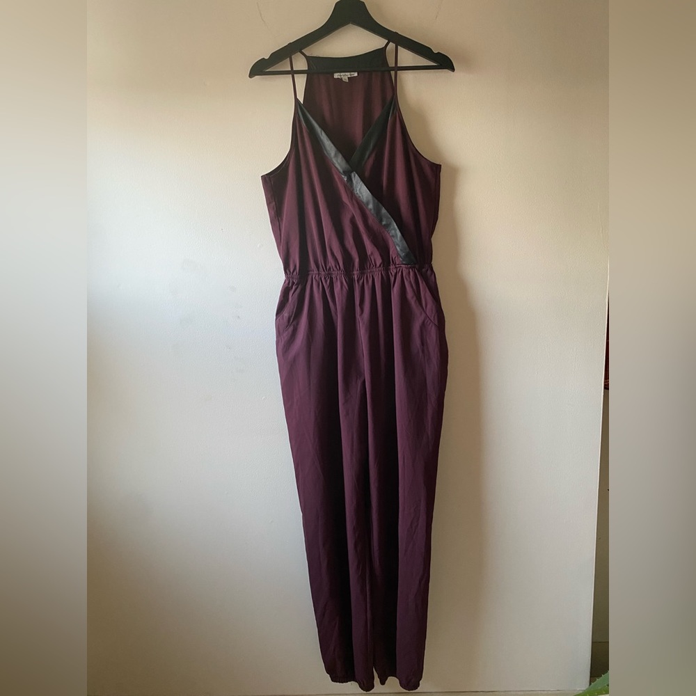 Burgundy jumpsuit